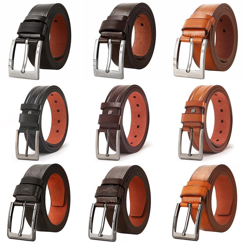 European & American Casual Men's PU Leather Pin Buckle Belt