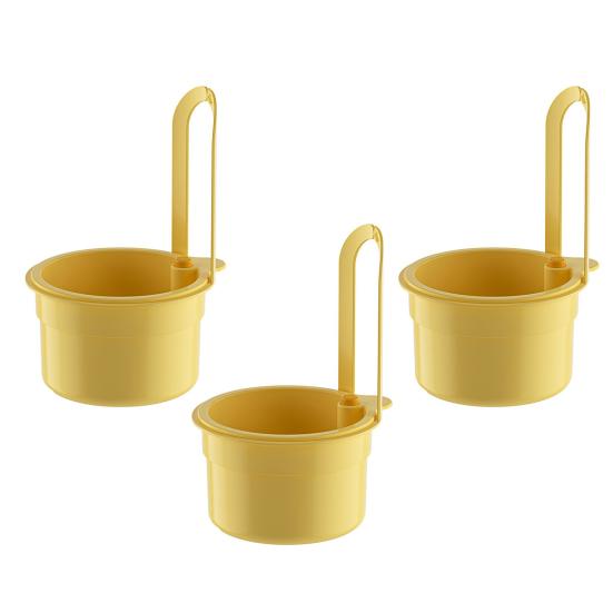 3Pcs Faucet Hanging Strainer Sink Drain Baskets Large Capacity Detachable Easy to Install Sink Strainer Colander Basket