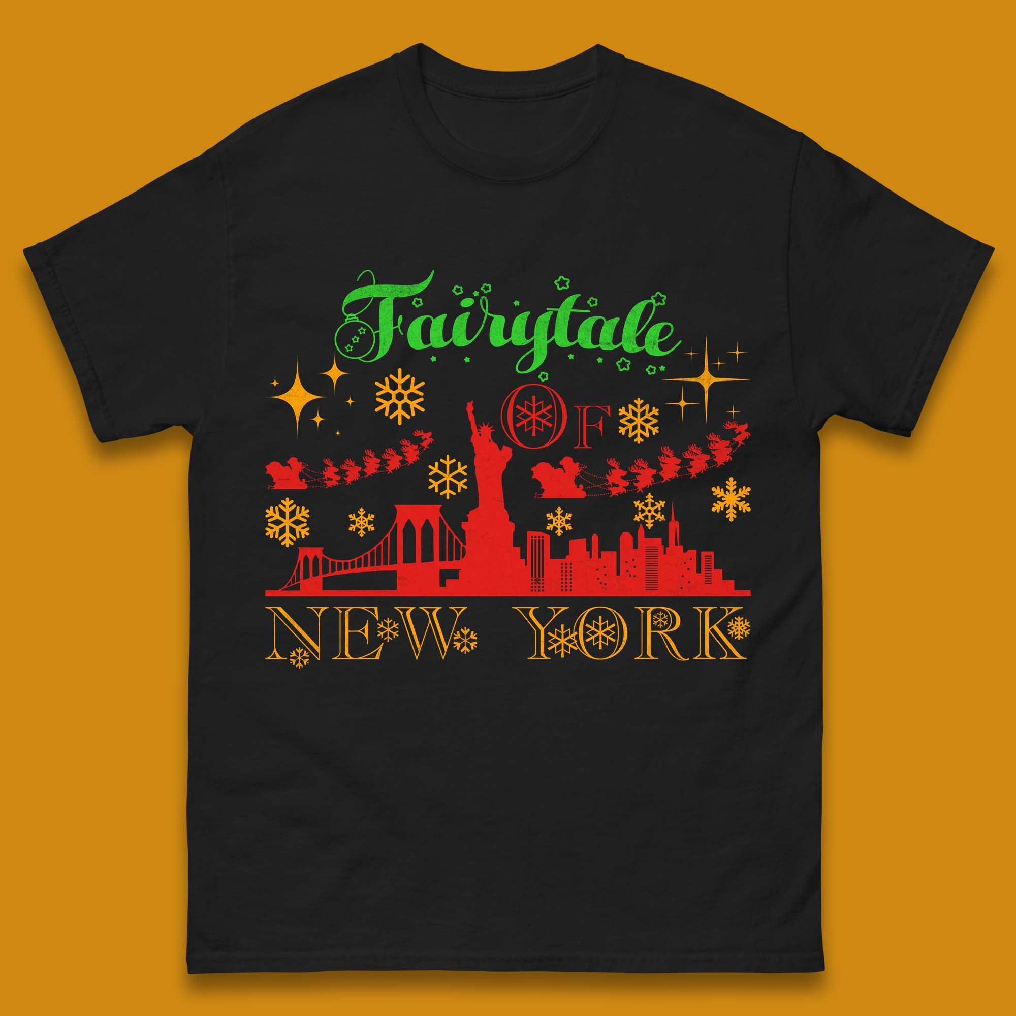 

Fairytale Of New York Christmas Mens T-Shirt Womens Tops Tees 4XL