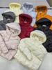 Shell fluffy hooded short down jacket women's winter new ribs hooded loose versatile temperament coat