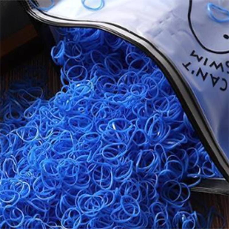 Dětské gumičky do vlasů Odolné, nepoškozující elastické gumičky pro děti, krabička 1000 kusů