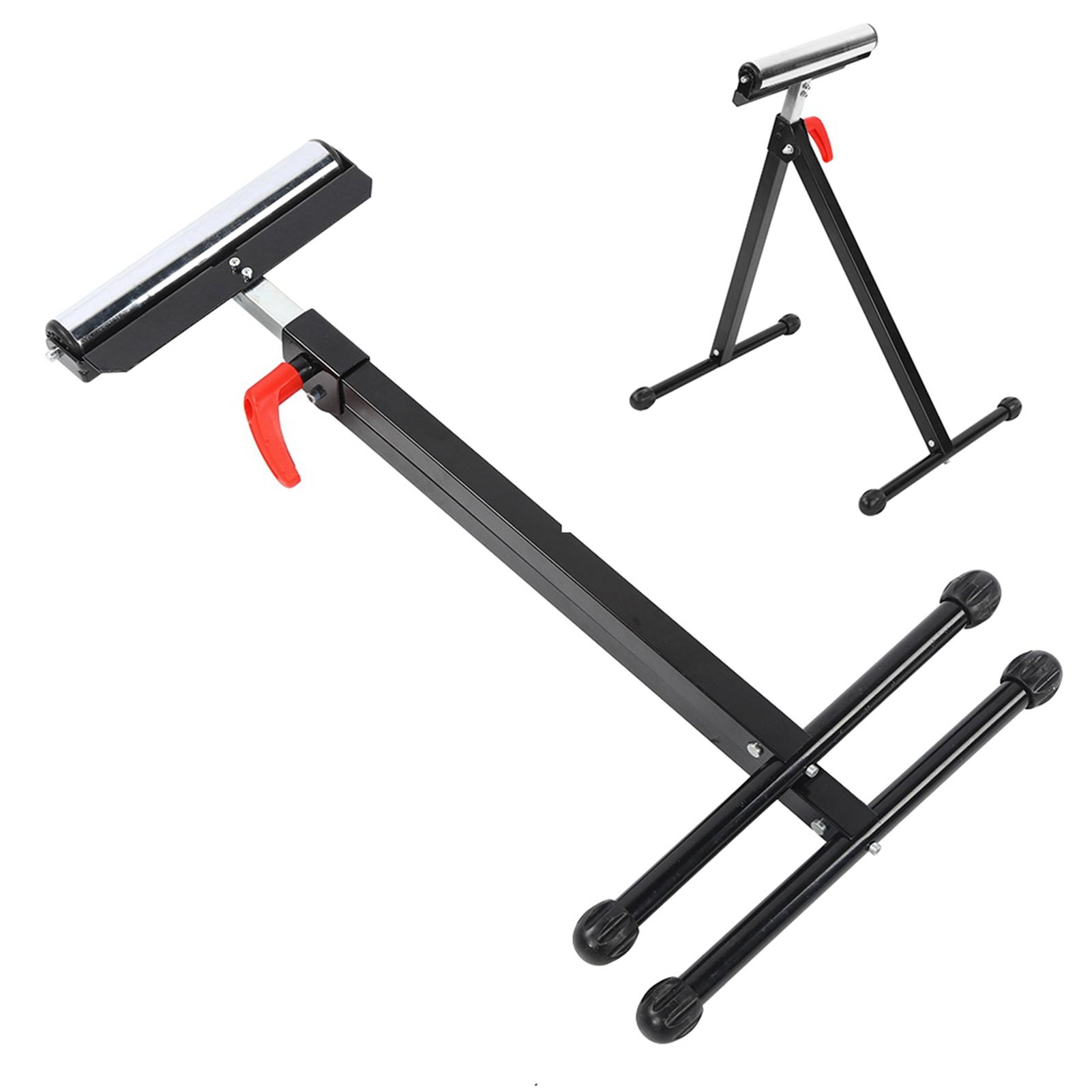 

Adjustable Foldable Single Roller Stand Work Workload Support for Saw Bench Equipment Tool Accessory белый