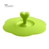 Heart Handle Anti-Dust Coffee Mug Glass Cup Cover Lid