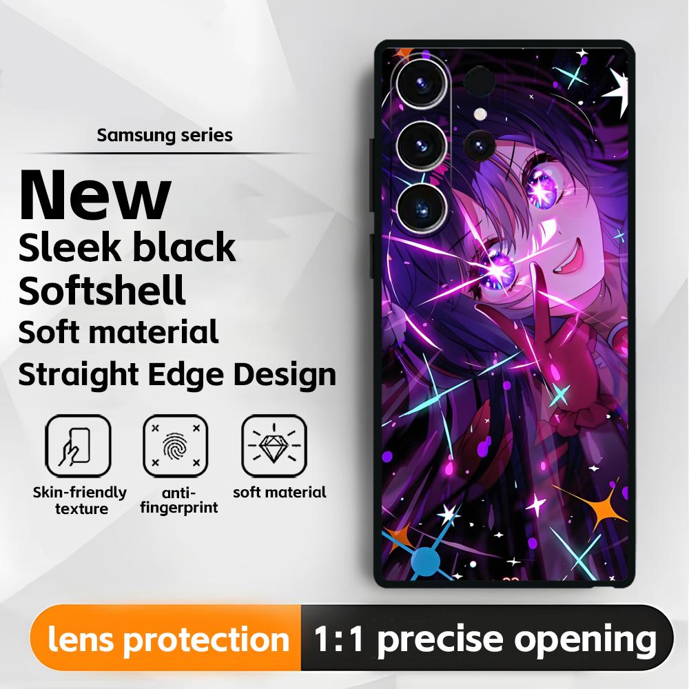 Anime Oshi no Ko  Phone Case For Samsung Galaxy S25 S24 S23 S22 S21 S20 Plus Ultra Note20 Soft Black