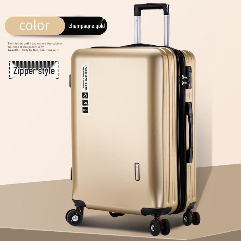 Xiaoyan Rose Gold Spinner Suitcase