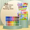 1Set Children Crayons Oil Pastel Dust Free Non-Toxic Crayons Toddler Washable Crayons Painting Drawing Sketching Oil Pastel