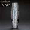 650ml/800ml Boston Cocktail Shaker With Etched Pattern Bar Cocktail Shaker Tin Set Bar Tool