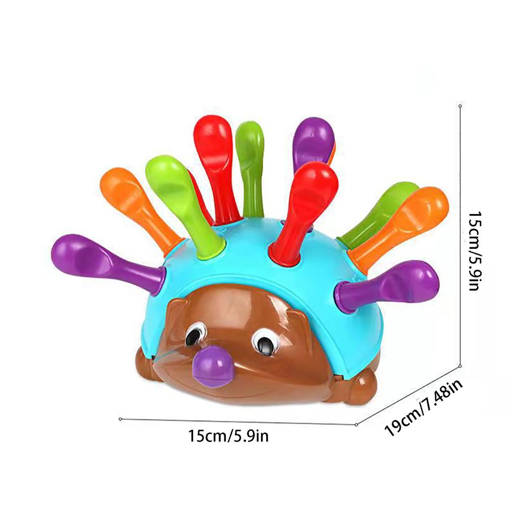 Children's Puzzle Hedgehog Baby Toy Training Focused Fine Motor Hand-Eye Coordination Fight Inserted Baby Educational Toy Montessori Toys