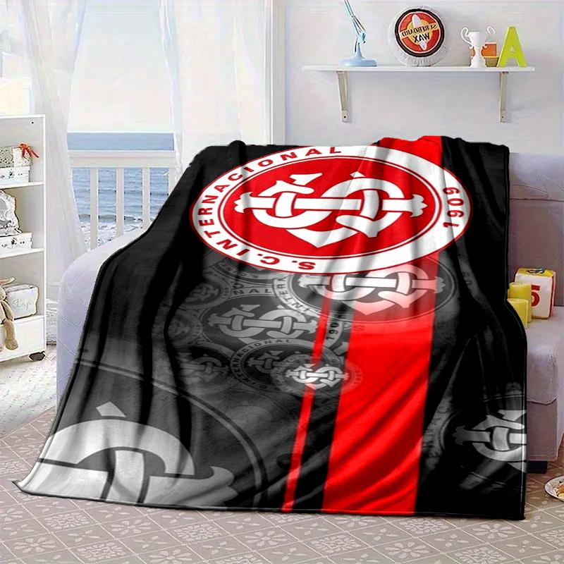 Intercontinental Football Crest Portable Blanket/Soft Blanket Bedding Blanket Suitable for Travel Camping Living Rooms Offices Sofas Fan Gifts