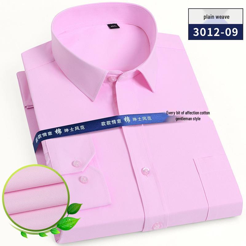 Men's Long Sleeve White Striped Professional Shirt - Ideal for Business, Casual, Interview, or Workwear (Logo Available)