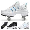 2025 New Roller Skates Students Outdoor Wheel Shoes Multi-functional Sports Shoes 33-43 Size High Quality Roller Skates