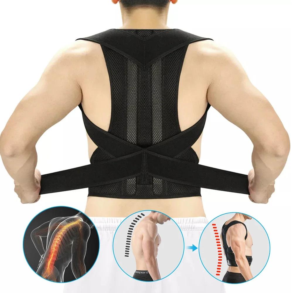 Back Posture Correction Adult Back Support Shoulder Braces Health Support Corset Back Belt Reinforcement Belt Hot Heat