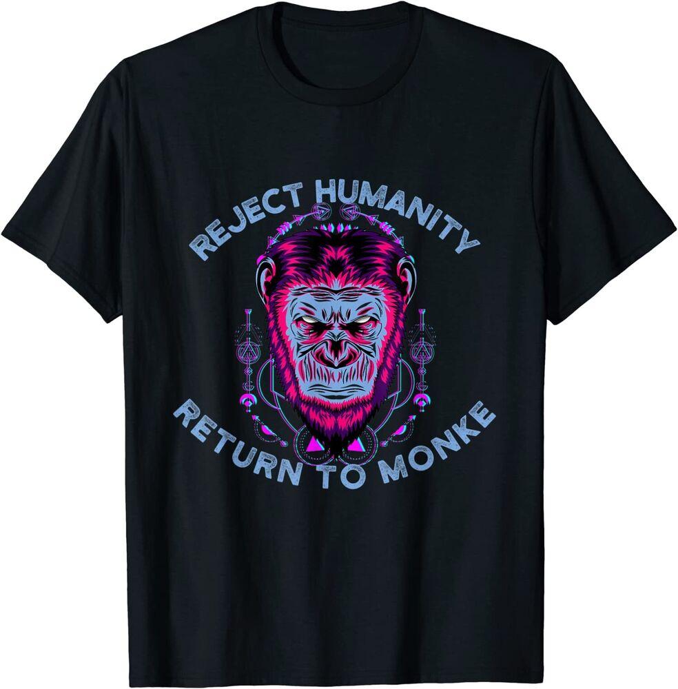 

Футболка унисекс Reject Humanity Return Monke
