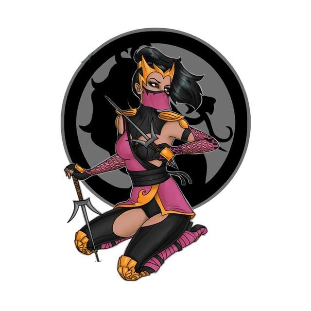 J549# Scorpion Spear Mortal Kombat Kitana Sticker On The Car Vinyl Decal Waterproof Decoration Car Stickers