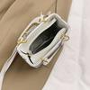 New fashion silk scarf graffiti contrasting color Princess Diana bag portable shoulder oblique span trendy women's bag