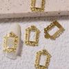 5Pcs/Set DIY Painting Frame Shape Nail Decor Exquisite Stylish Metal Manicure Art Decor