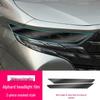 Black Warrior Smoked Headlight & Center Pillar Film for 25 Toyota Alphard Models - TPU Gloss Black