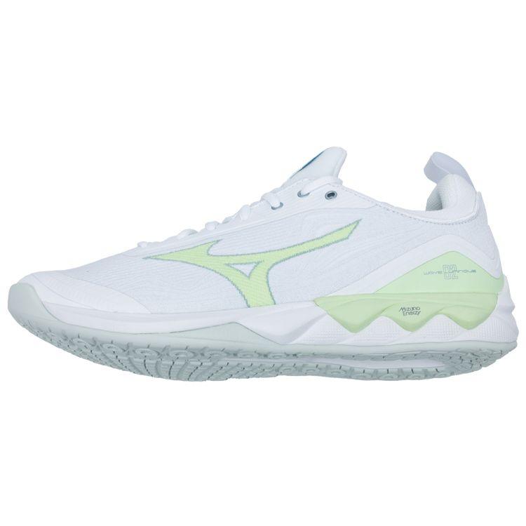 Mizuno Wave Luminous 2 Shock Absorbing Non-Slip Low-Top Volleyball Shoes Unisex Sneaker White Green V1GC212035