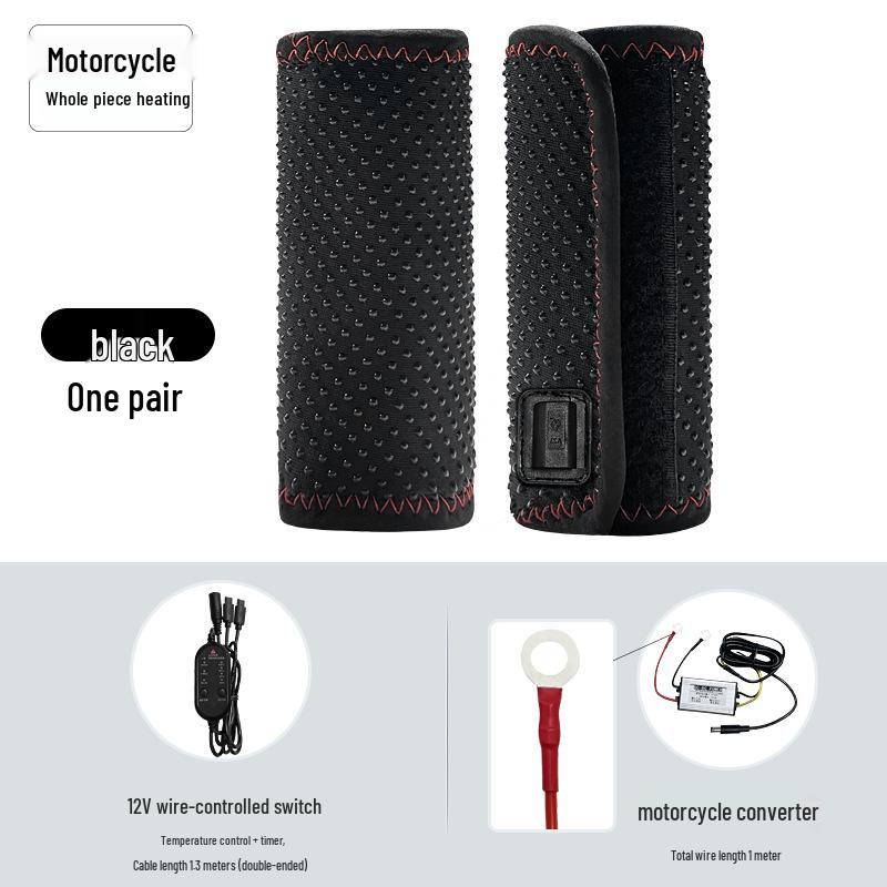 Electric Heated USB Charging Handlebar Covers for Motorcycles and E-Bikes