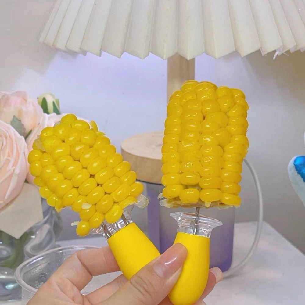 1 Pair Heat-insulated Anti-scalding Corn Fork Corn Cob Holders  For Home Cooking BBQ Camping