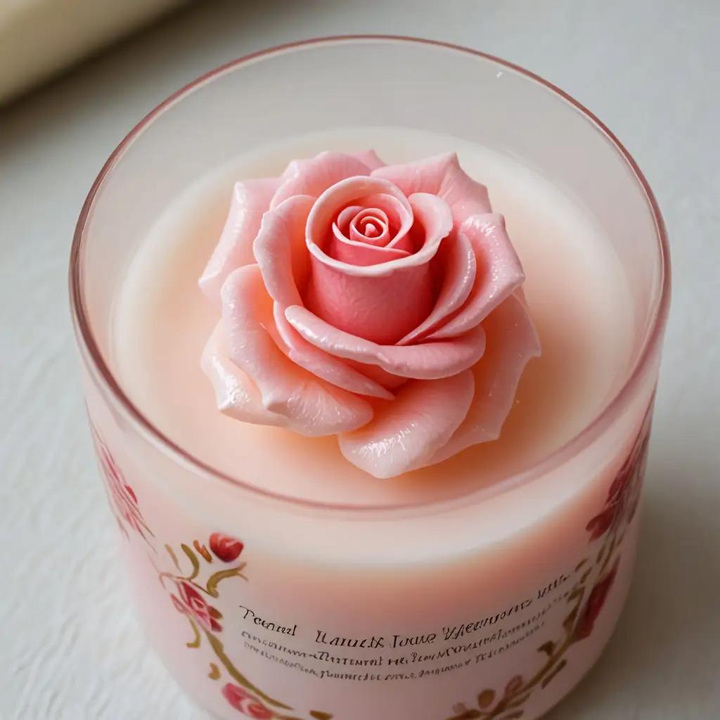 3D Rose Silicone Candle Mold, Soap Mold - Realistic Petal Design, Easy To Demold, Suitable for DIY Handmade Scented Candles, Soap, Resin Craft 