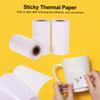 Poooli White Blank Sticky Thermal Paper Long Lasting 5 Years Paper Roll BPA Free 57*30mm(2.17*1.18in) 3 Rolls