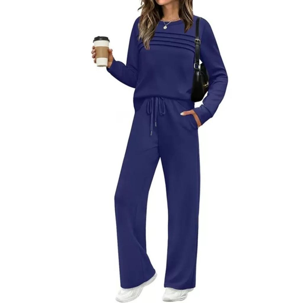 Plus Size Women's Fashion Long Sleeve Long Pants Set Casual Two-Piece Suit New Autumn Collection Comfortable Sets