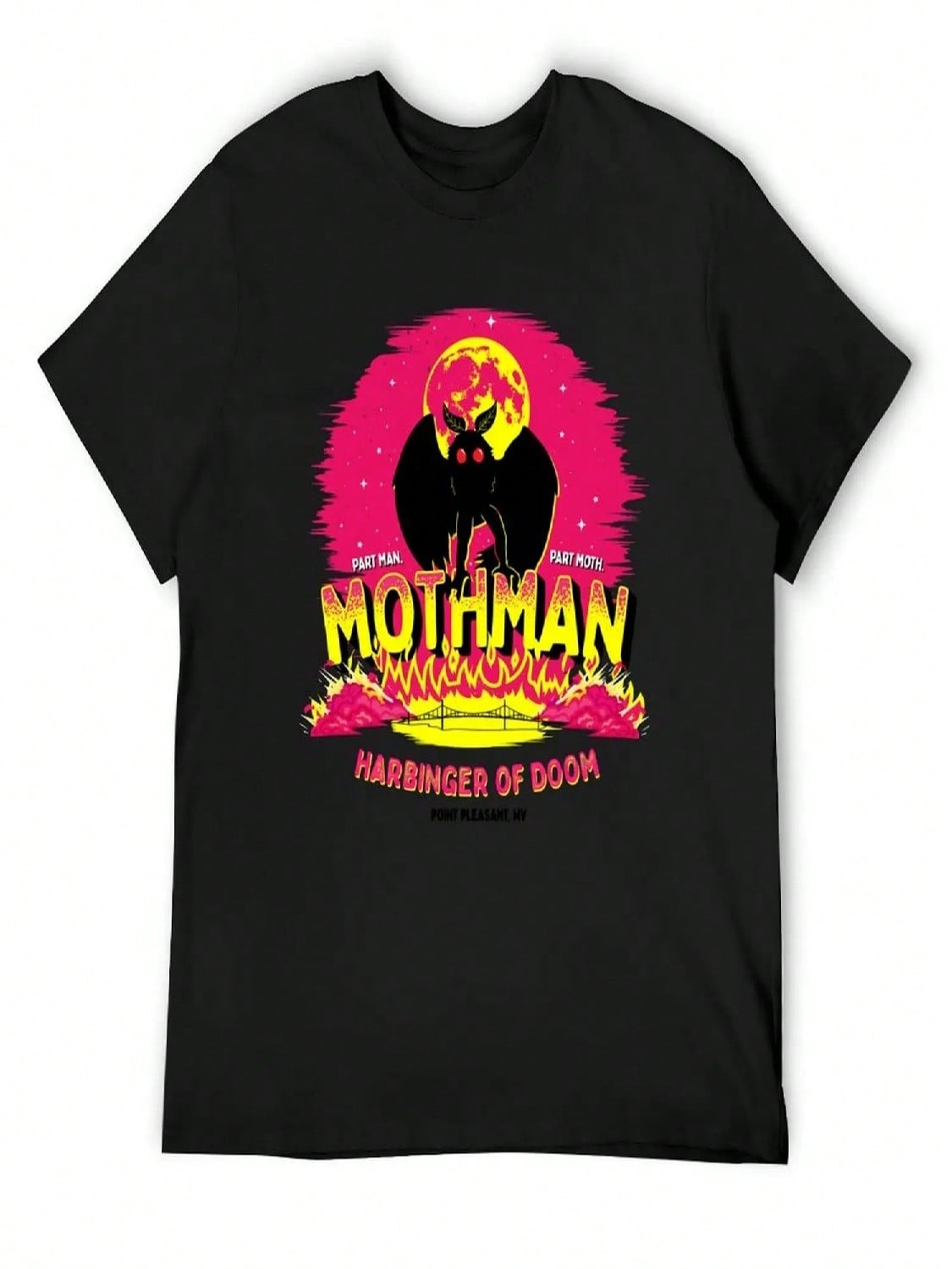 Lover Gifts Mothman Retro Vintage T-Shirt Animal Prinfor Boys Luxury T-Shirt Boys Animal Print Clothing unisexs Funny T Shirts S разноцветный