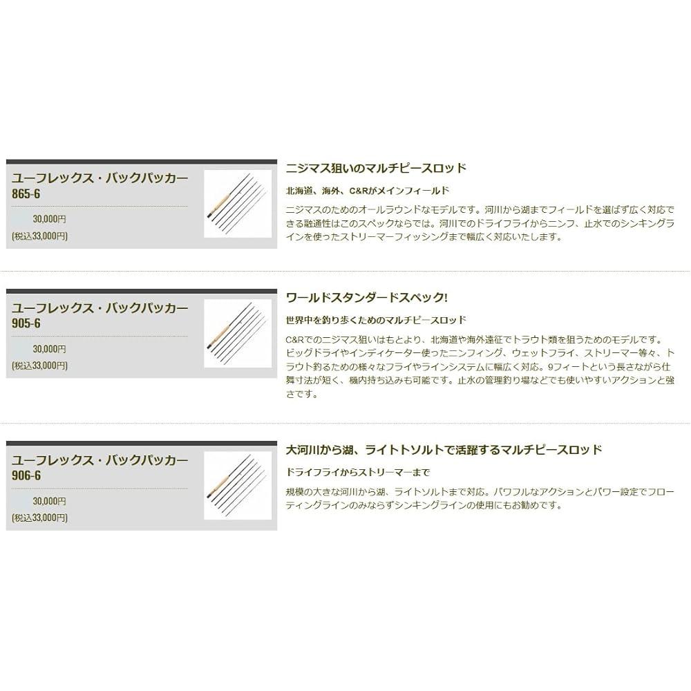 TIEMCO Euflex Backpacker 803-6