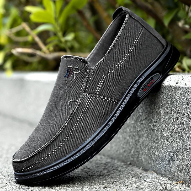 New Arrival Canvas Shoes Men Spring Summer Casual Canvas Shoes For Men Lace-Up Flats Men Shoes Driving Sneakers Men