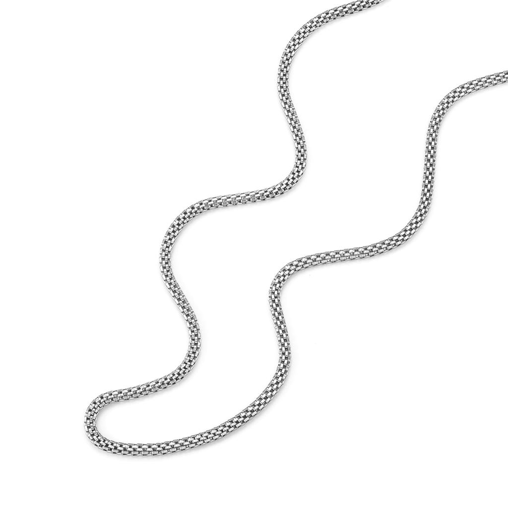 Skagen Men's TOV Mesh Silver-Tone Stainless Steel Chain Necklace, SKJM0234040