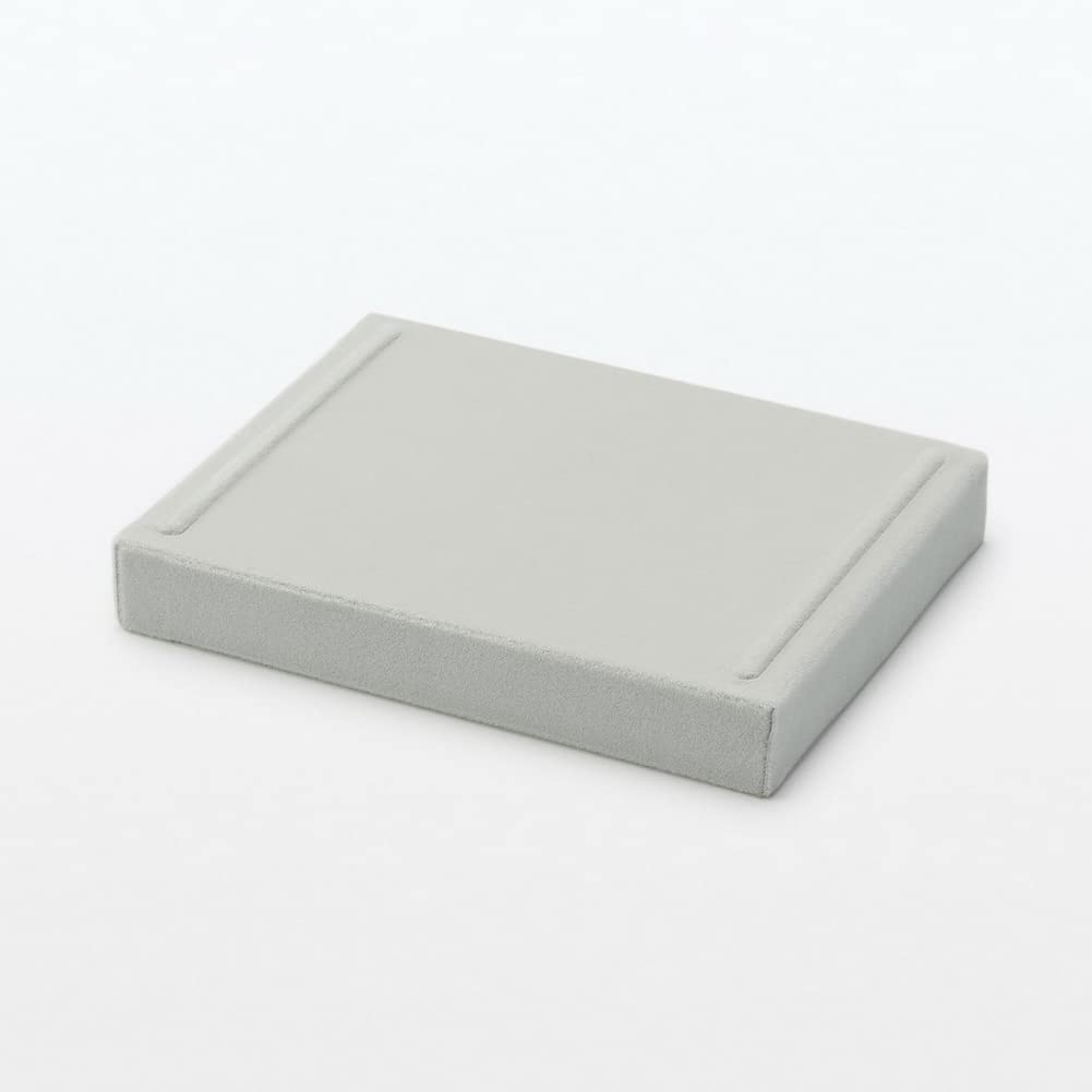 MUJI Stackable Velvet Case for Acrylic Wide X 12cm Deep X Product 44596524 Cases, Gray, 15.5cm 2.5cm High, Number