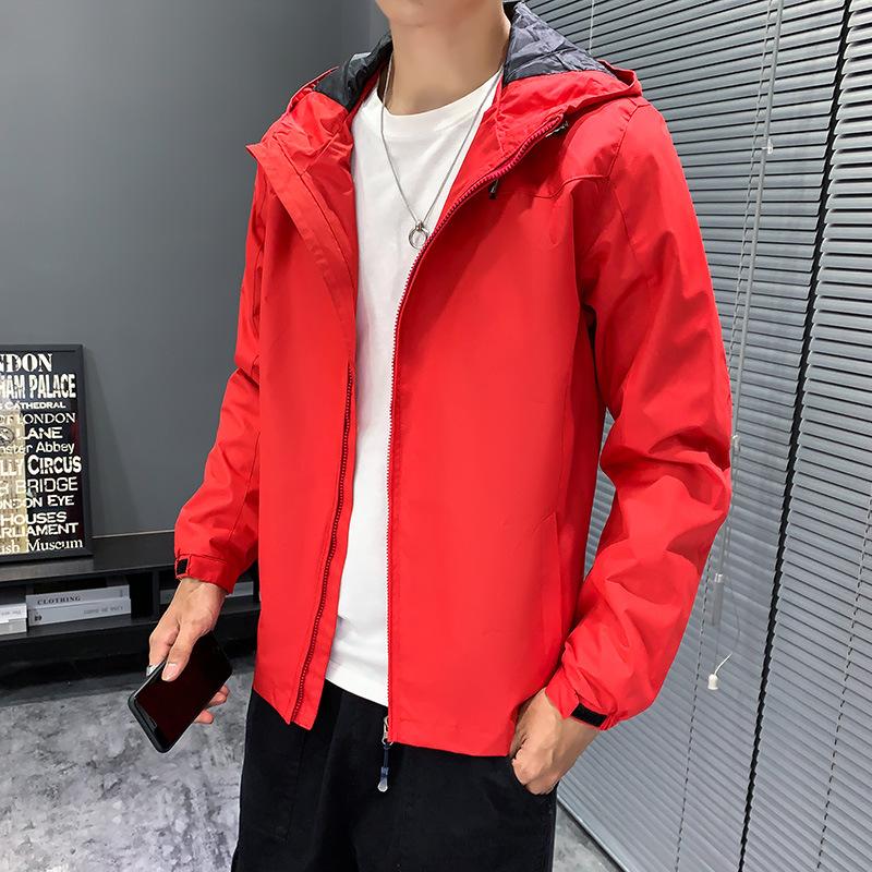 Man Black Windbreaker Windproof Waterproof for Spring Autumn Zip Up Jacket Men's Streetwear Bomber Clothes OverSize 4XL 5XL