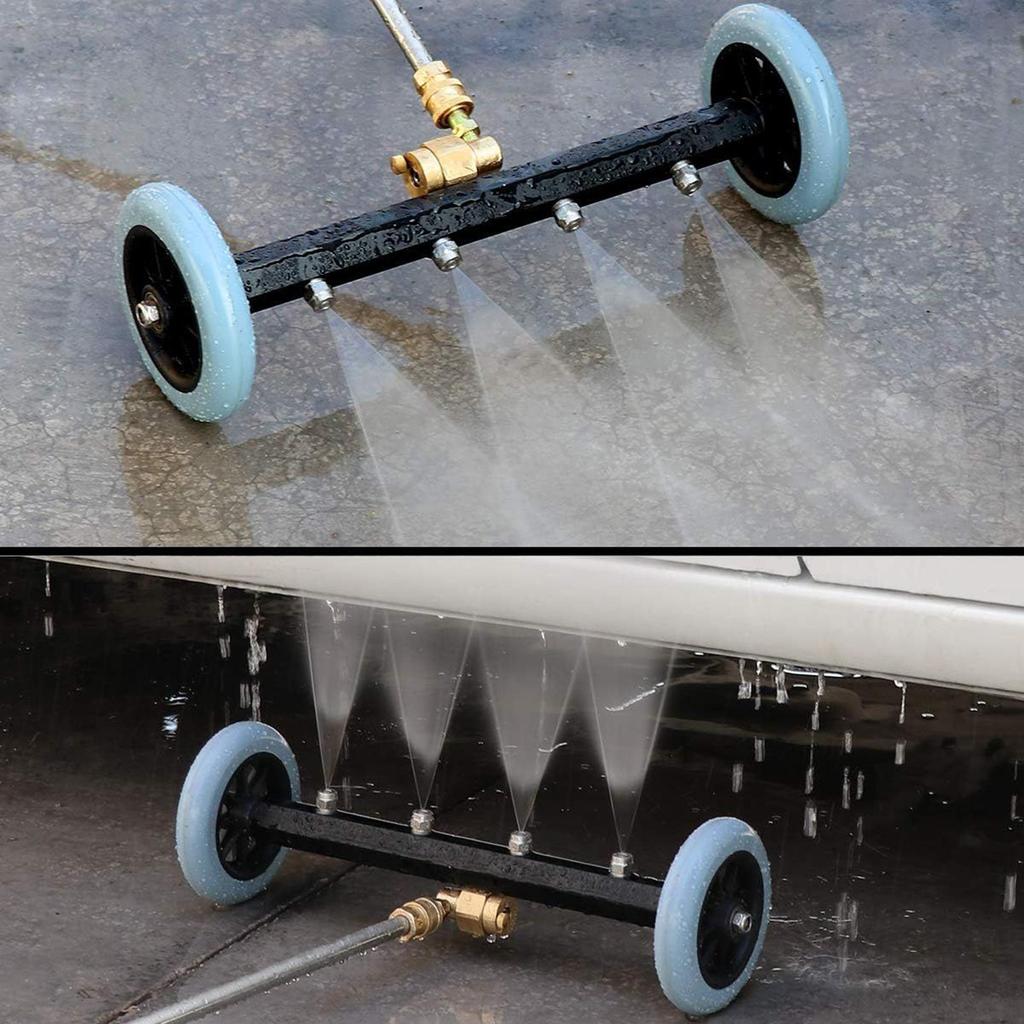 4000PSI Car Chassis High Pressure Washer 16 Inch Car Under Body Washing Washer With 2 Extension Rod & 60 Degrees Angled Rod
