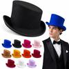 Windproof Top Hat Warm Slanted Magician's Hat Trendy Presidential Cap  for Performances Cosplay