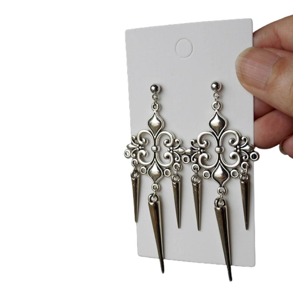 Stylová slitina špičatý hrot náušnice viktoriánský gotický punk vintage hrot náušnice visací pro módní výraz