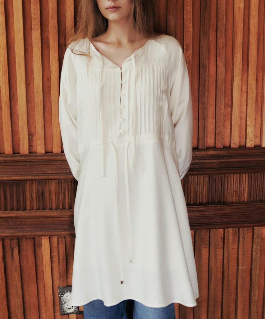 LOVEUSU Jen Smoke Dress - Long (Ivory)