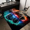1PC Boxing Gloves Non-Slip Floor Carpet Compatible for Office&Living Room&Dining Room - Flat-Weave Machine- Soft & Pattern-E292