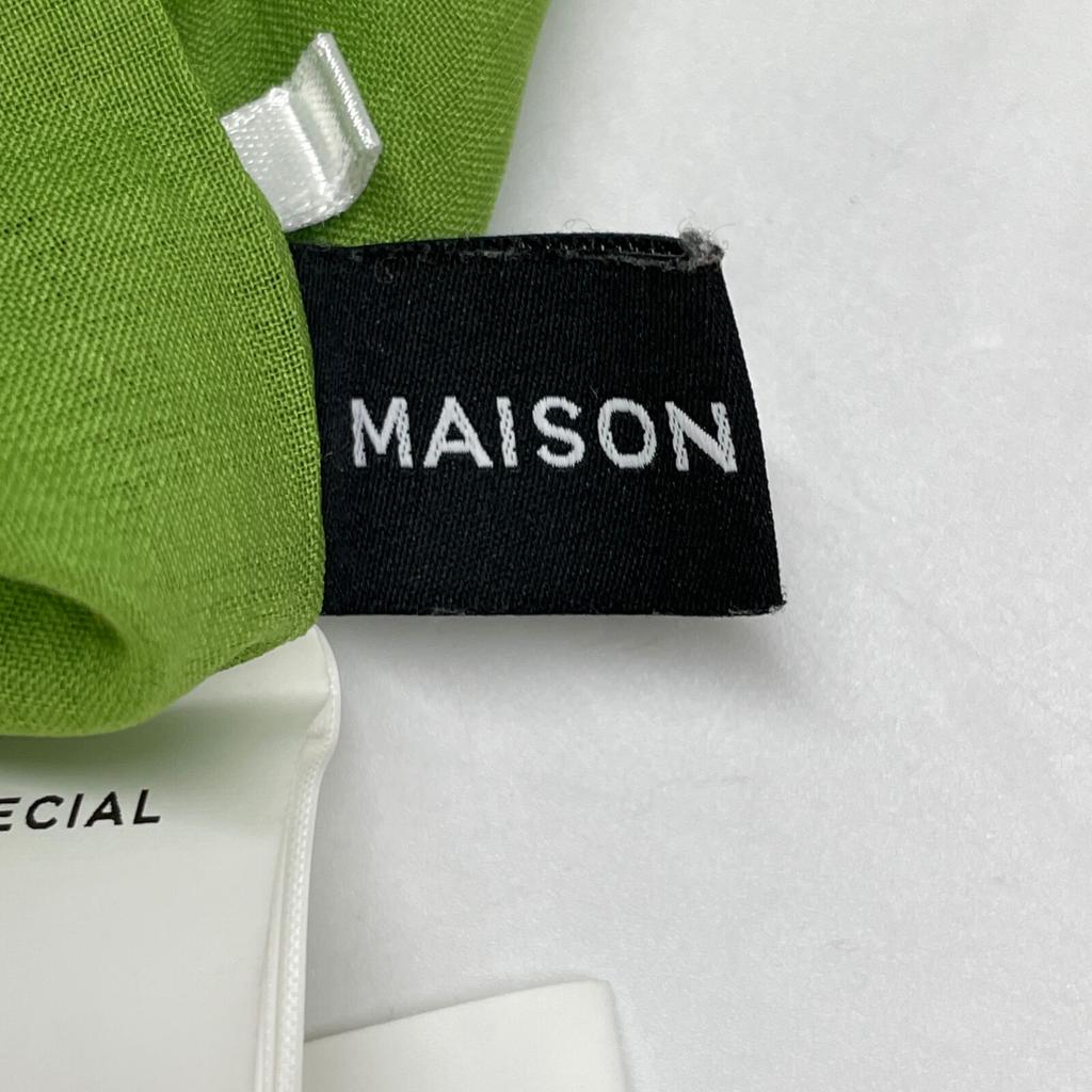 MAISON SPECIAL 21231265201 23Stainless Steel Green Double Pleated One Piece Dress F greenUsed