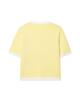 Women's European/American Color Block Knit Top, Round Neck, Short Sleeve, Autumn Collection.