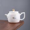 Shangqi Ceramic Gongfu Tea Set with Gold Rim Teacups