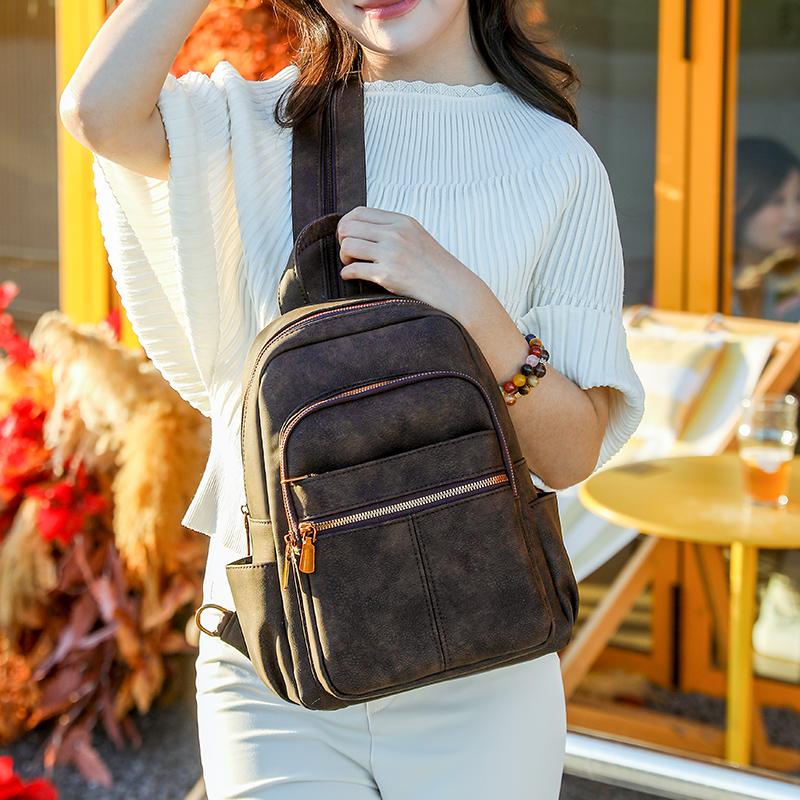 Multifunctional Chest Bag Women's Lightweight Large Capacity Backpack