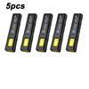 Emergency Portable Rechargeable Mini LED Keychain Flashlight 800LM Magnetic Pocket Torch Light for Work, Camping, Car Use