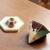 Retro Coffee Cup Creative Hexagonal Cup Light Luxury Coarse Pottery Mug Handmade Cup Nordic Design Cone Cup