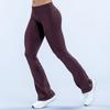Yoga Micro-Schlaghosen für Damen aus Nylon-Stoff Weiter Bein Dehnbar Sportbekleidung zum Laufen und Fitness