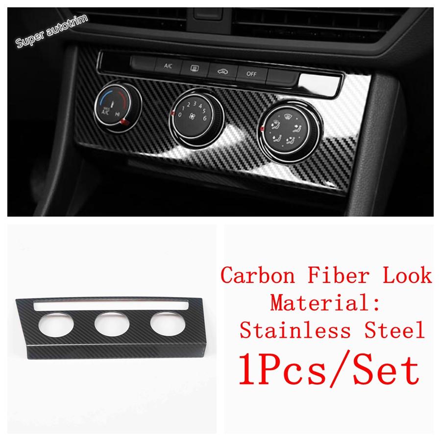 For Volkswagen Jetta Mk7 - Car ABS Accessories Central Control AC Air Conditioning Panel Decoration Frame Cover Trim