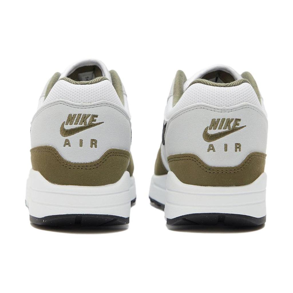 Nike Air Max 1 Medium Olive Scarpe da Ginnastica da Uomo Bianco Nero Platino Puro FD9082-102