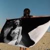 L-Lady Gaga Microfiber Printed Beach Towel Mountain Climbing Yoga Beach Swimming Running Absorbent Soft Towel