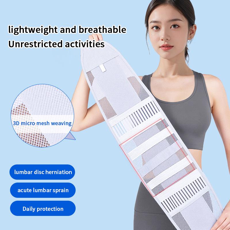 1Pcs Back Braces For Lower Back Pain Relief With 4 Stays, Breathable Back Support Belt For Work , Anti-Skid Lumbar Support Belt