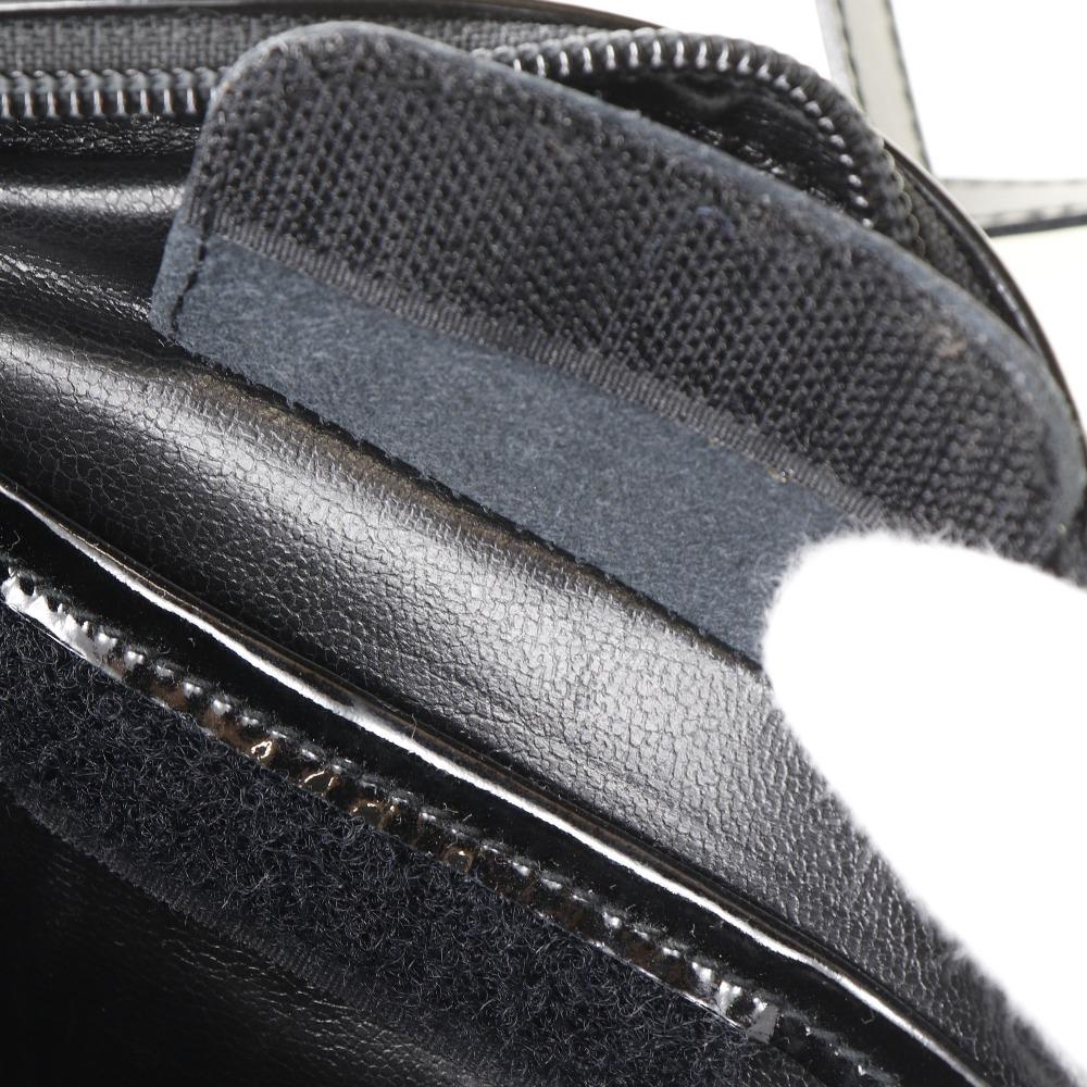 Salvatore Ferragamo Vala Shoulder Bag D213096 Black Enamel Women Used